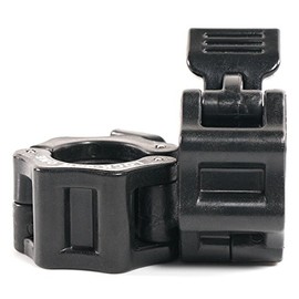 Lock-Jaw One-Inch Standard Barbell Collar (Pair-1-Inch/25mm), Black