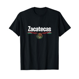 Zacatecas Mexico Flag Summer Jungle Temple Vacation Souvenir T-Shirt