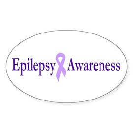 CafePress Epilepsy Awareness Oval Sticker Oval Car Bumper Sticker