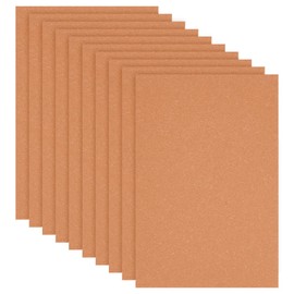 BENECREAT 10 Pcs Leather Stiffener Sheets, Light Salmon Bag Stiffener, 20x30cm/7.87x11.8 Inch Bonded Leather Sheet for Leather Bag Liner, Craft DIY, 0.8mm Thick