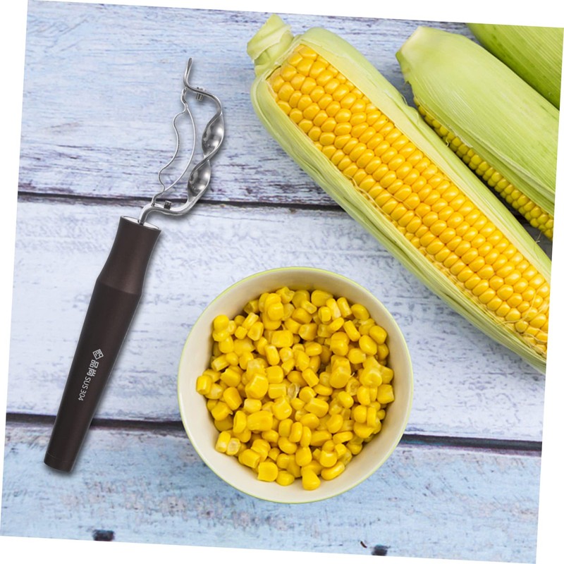 CIYODO Ergonomic Corn Peeler Tool Stainless Steel Corn Stripping Gadget