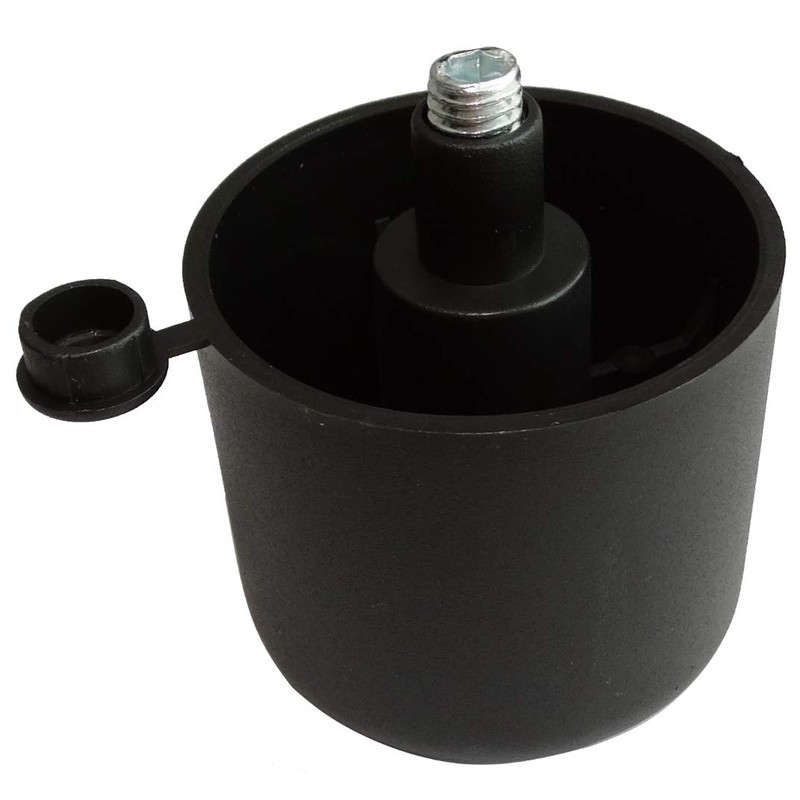 Aerzetix: C42482 Set of 4 Adjustable Furniture Feet Black for