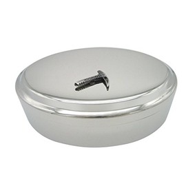 Mountain Climber Ice Axe Pendant Oval Trinket Jewelry Box