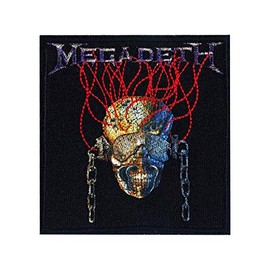 C&D Visionary Megadeth Skull Wires Patch, Multi-colored