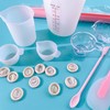 Silicone Measuring Cup Tool Kit Spatula Finger Gloves Pipettes Epoxy