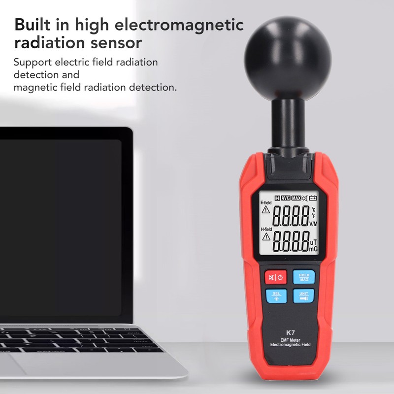 EMF Meter Electromagnetic Field Detector Handheld Tester Detector for Home