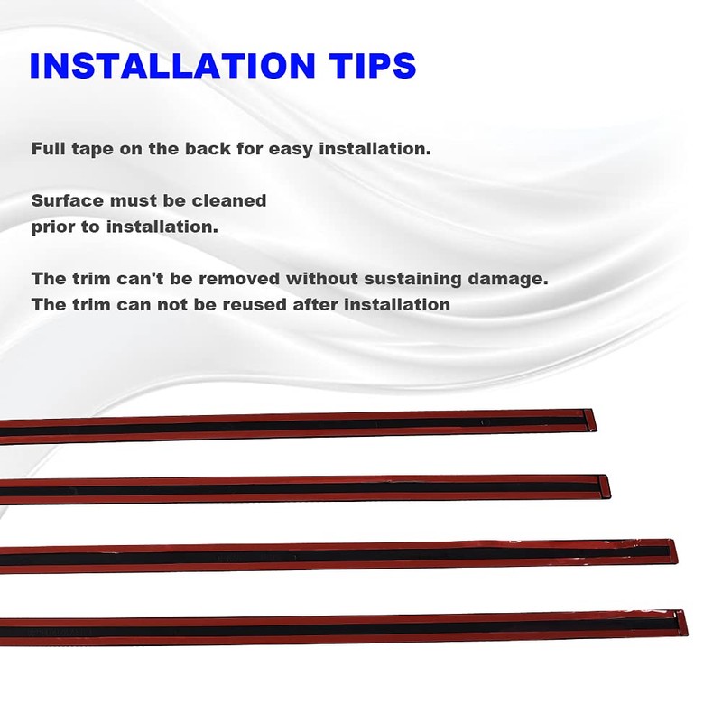 G-PLUS Body Side Molding Trim 1/18" Compatible with 2014-2018 Chevy