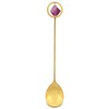 Witchcraft Spoon Retro with Crystal 1 Pcs for Gift (Golden-spoon)