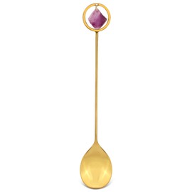 Witchcraft Spoon Retro with Crystal 1 Pcs for Gift (Golden-spoon)