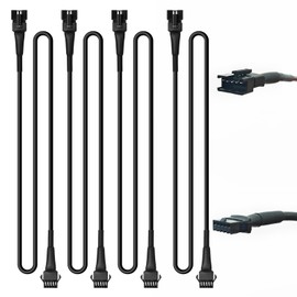 TDE Explorer.Lighting 4PCS 76.3 inch 5-Pin Extension Wire Cable Cord Set for RGBW Rock Lights Kit