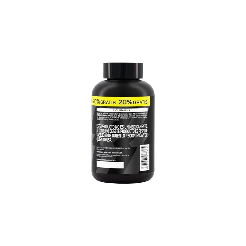 Prowinner Glutamina Suplemento Alimenticio 100 Pura Antioxidante Post Workout 120