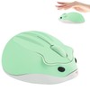 mouse inalámbrico con forma de hámster, silencioso, portátil, portátil, divertido,