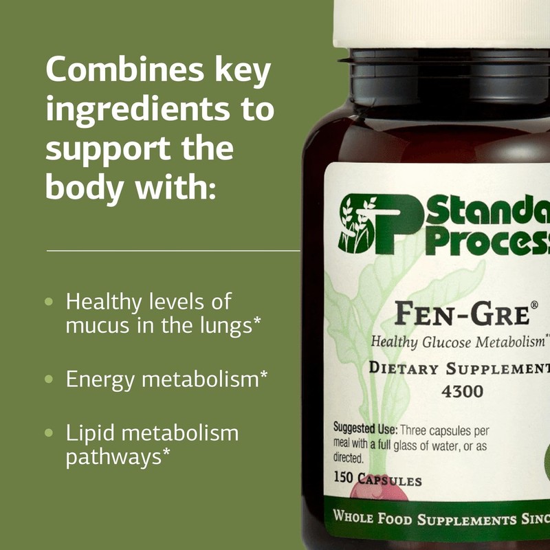 Standard Process Inc. Fen-Gre - with Rice Bran, Okra Fruit,