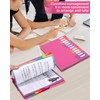 Document Folder A4, Portable Expanding Folder with 12 Compartments, with