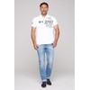 Camp David Men's Pique Polo Shirt with Prints and Embroidery,