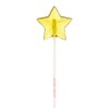 Yellow Star Lollipops, Peach Flavor, 2" Lollipop, 24 Pieces, Handcrafted