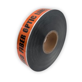 ACE Supply Detectable Underground Fiber Optic Line Tape - Detectable Underground Tape - 2 Inch x 1000 Ft Length, 5 Mil - Buried Fiber Optic Cable Utility Marker