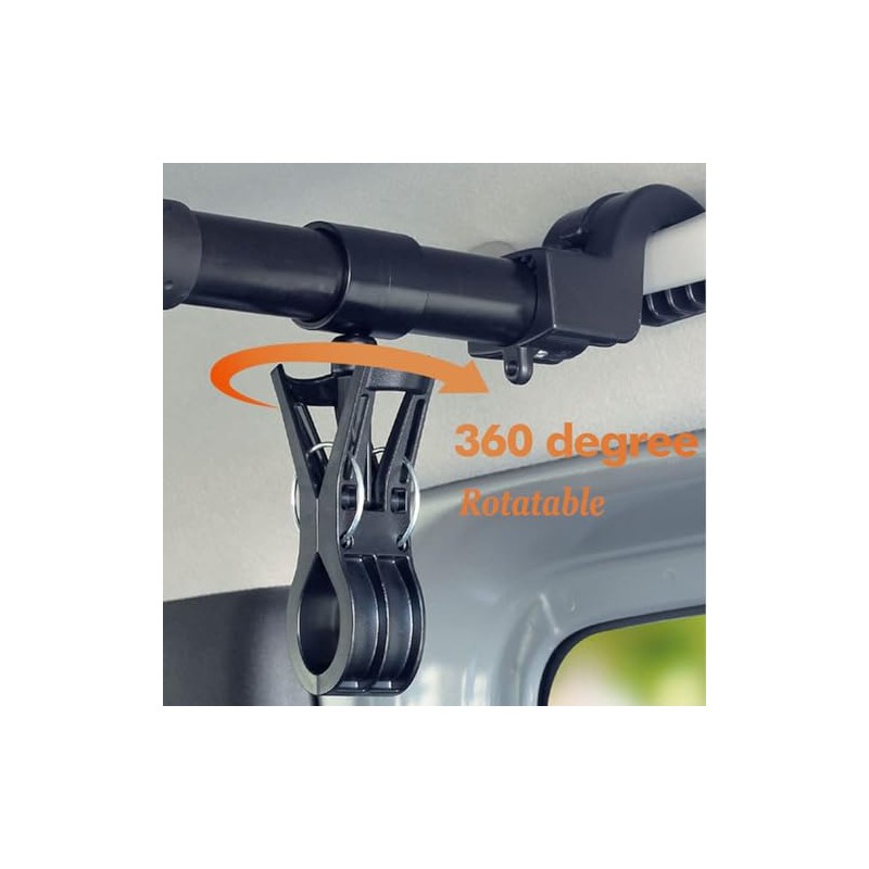 TRANSWARPS Car Clothes Hanger Bar Expandable 34" to 57" Accessories,