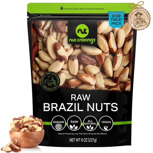 NUT CRAVINGS - Raw Brazil Nuts, Unsalted, No Shell, Whole,