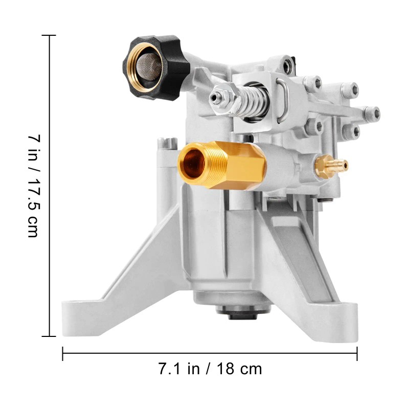 Replacement 7/8\" Shaft Vertical Pressure Washer Pump 3400 PSI 2.5