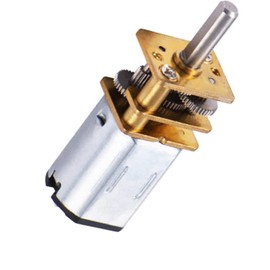 12V 600RPM Micro DC Gear Speed Reduction Motor with Full Metal Gearbox Motor GA12-N20 3mm Shaft for Robot Models, RC Cars, DIY Toys, Pack of 1, Silver