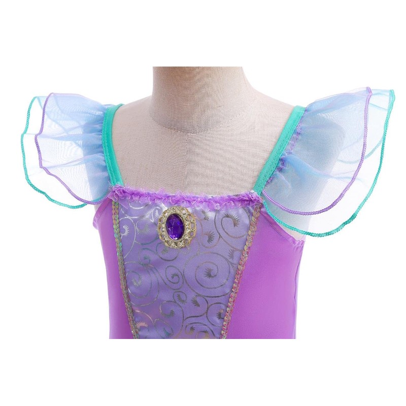 Dressy Daisy Vestido de Disfraz de Princesa Sirena con Corona