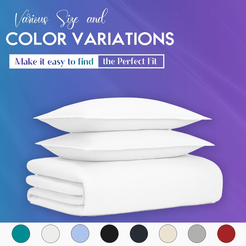 Sunshine Comforts Single Duvet Cover Set - 100% Soft Brushed