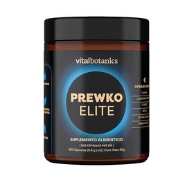 VITALBOTANICS - Preworkout Elite 120 Cápsulas - Pre Entreno - Suplemento Alimenticio con BCAA's, L-Carnitina y Extractos Naturales - Energía