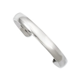 Chisel Titanium Polished Cuff Bangle