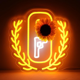 JFLLamp Game Logo Neon Signs for Wall Decor Game Logo Neon Lights for Bedroom Led Signs Suitable for Dormitory Man Cave Christmas Gift