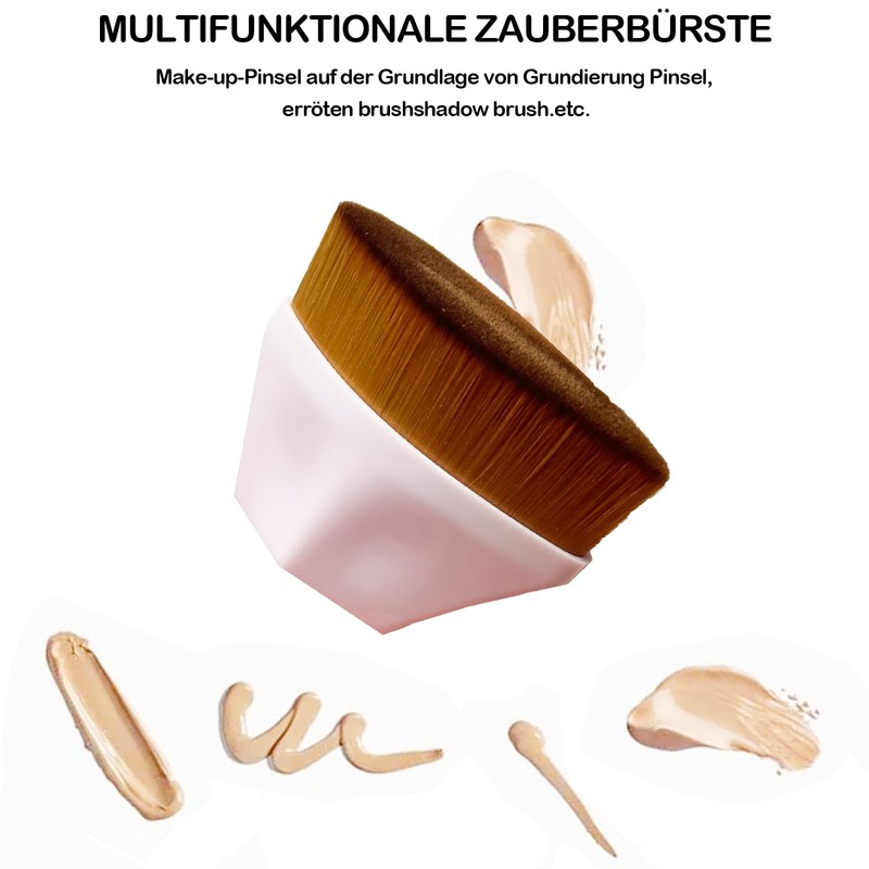 2 Pieces Foundation Brushes, 2 Pieces Set of Makeup Sponges