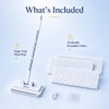 Snap Grip Mini Mop with Zero Touch Press System,7in Microfibre