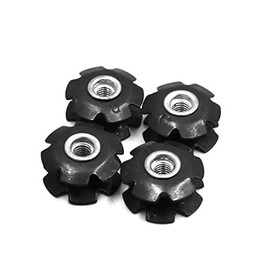 Sourcingmap 4pcs Metal MTB Bike Cycling Flange Headset Star Nut 28.6 mm Fork