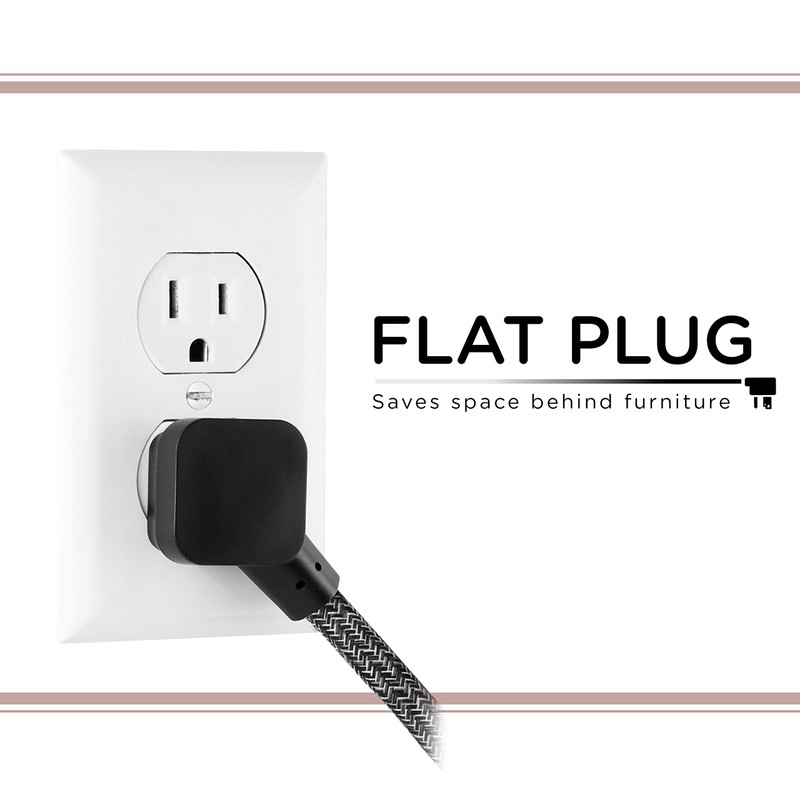 Cordinate 3-Outlet Power Strip Extension Cord with Multiple Outlets 15