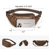Crazy Horse Leather Mens Fanny Pack Belt Bag Purse Men
