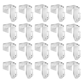 Ideas with Heart Decorative Hooks Window Hooks Door Hooks for Hanging For Decoration Pack of 20 For Windows & Doors up to 17 mm Thick Each 2 cm x 2.8 cm x 3.4 cm