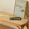 Hion 4 Pcs Boho Curtain Tiebacks,Wood Beads Curtain Holdbacks,Outdoor Farmhouse