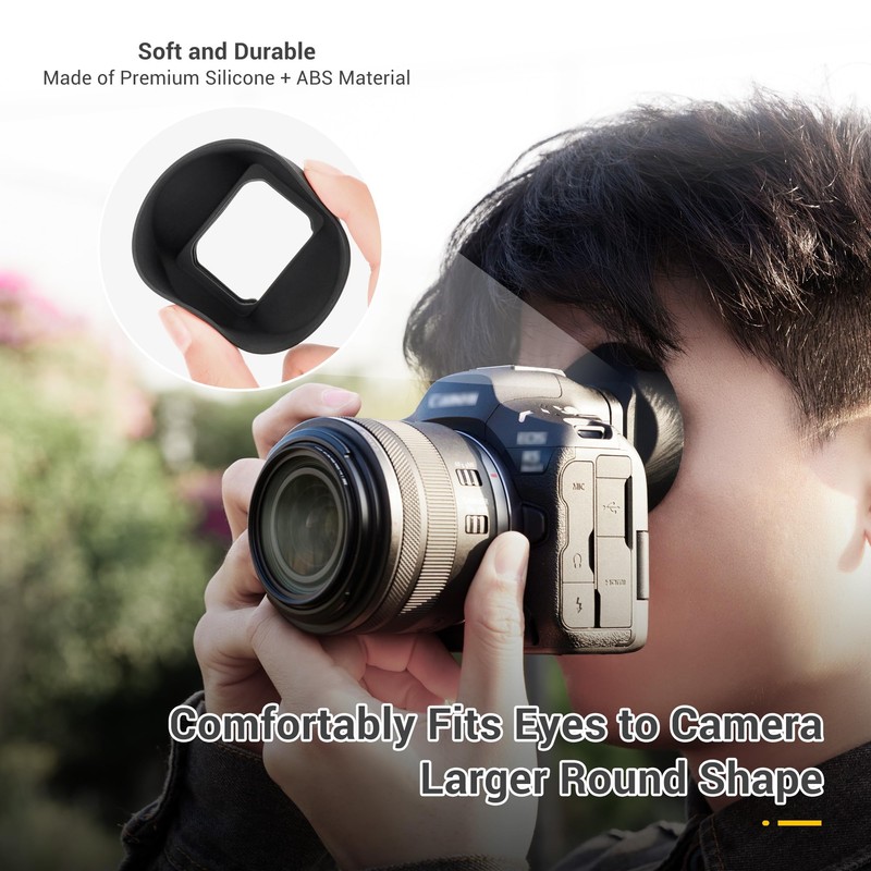 Extra Large EOS R5 Mark II Eyecup, Round Soft Silicon
