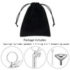 apott Pet Ash Holder Memorial Keychain Urns Keyring with Filling