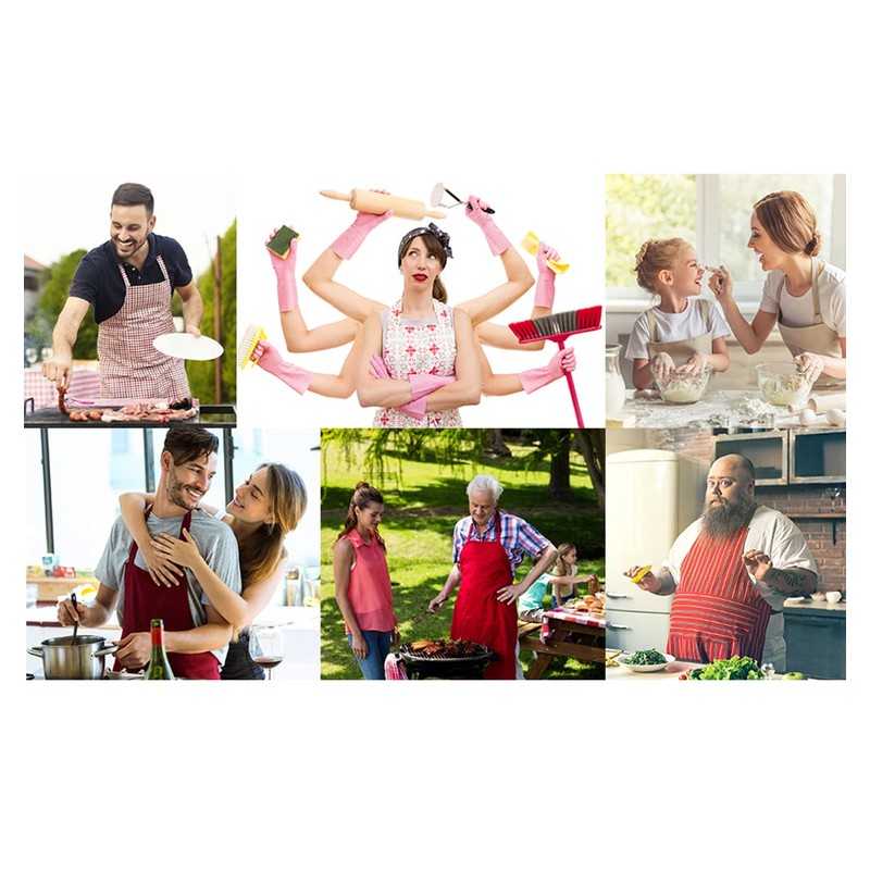FAIRYGATE Kitchen Craft Apron Adjustable Neck Bib Chef Aprons for
