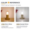 TOKCON T45 LED Light Bulbs 2W 200Lm E26 Base (2700K