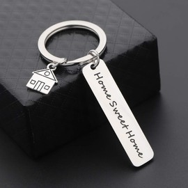 CHOROY New Home Gift Housewarming Gift for New Home Owner Sweet Home Keychain Realtor Closing Gift to Client (Sweet Home Keychain)