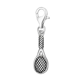 Quiges 925 Silver Charm Pendant Sport with Lobster Clasp for Bracelets, enamel