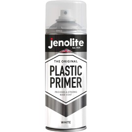 JENOLITE Plastic Primer Aerosol | WHITE | Premium Quality Durable Plastic Primer | Ideal for plastic garden furniture, planters & other hard plastics | 400ml (13.5 fl oz)