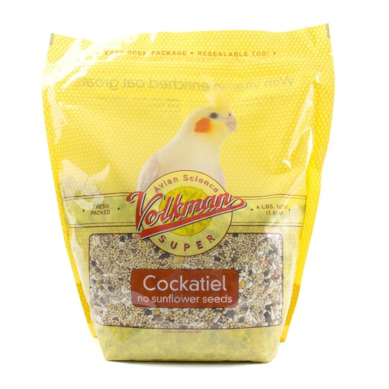 Volkman Avian Science Super Cockatiel Food No Sunflower Bird Seed