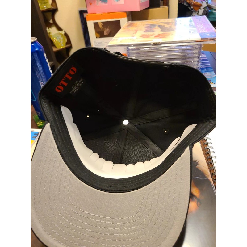 Otto Snapback Hat Solid Black