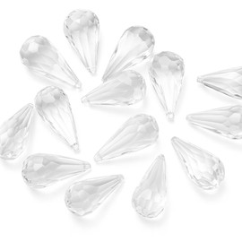 PMLAND Hanging Acrylic Crystal Rain Drop Tear Drop Like Diamond Approx 26 Pieces