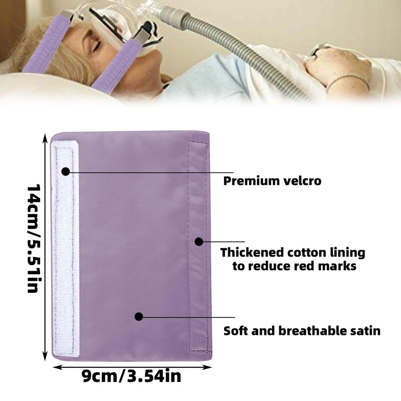 6 Packs Satin CPAP Strap Covers Soft, CPAP Mask Cushions,