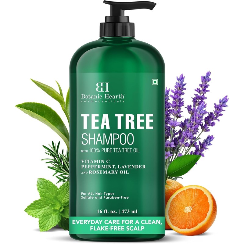 Botanic Hearth- Champú de árbol de té, vitamina C, aceite