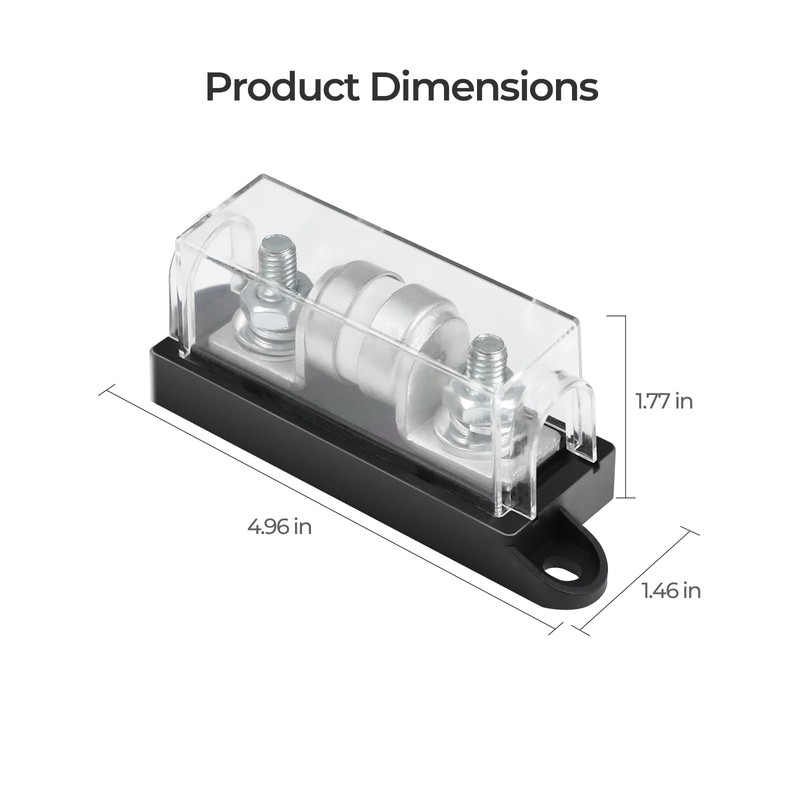 Renogy High Current Fuse, 250A Class T Fuse with Set